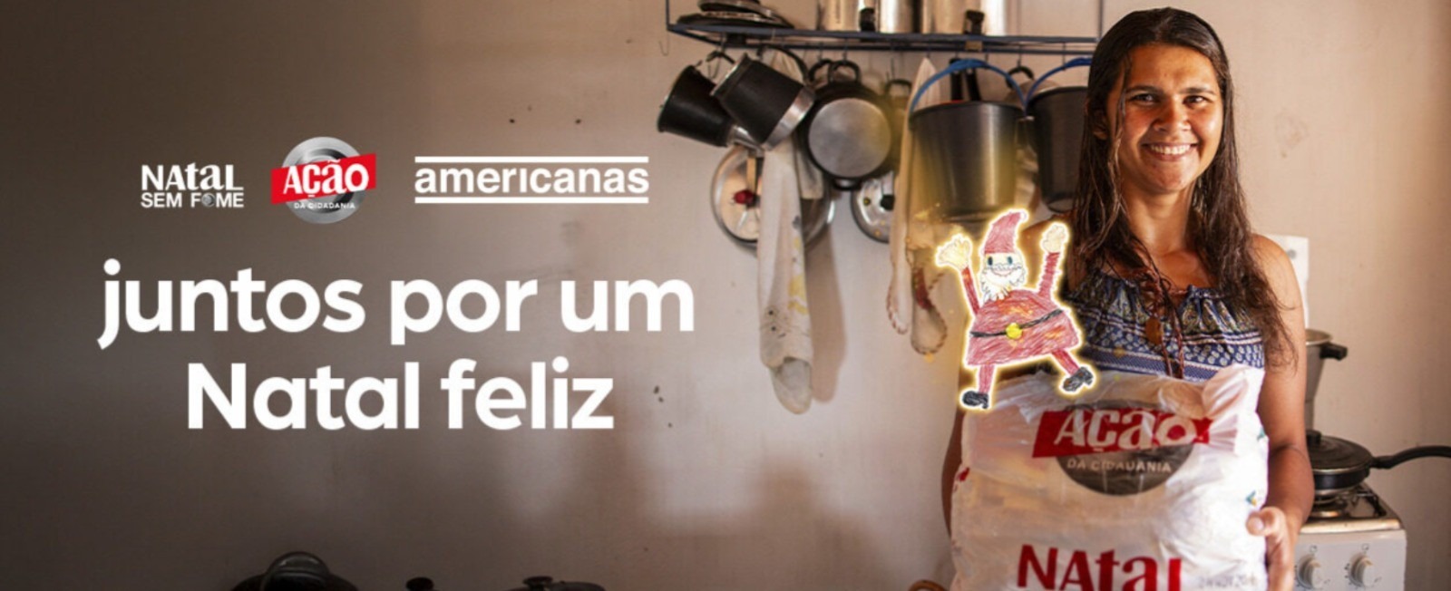 Americanas doa o equivalente a 80 toneladas de alimentos para a Ação da Cidadania e incentiva doações para o Natal Sem Fome